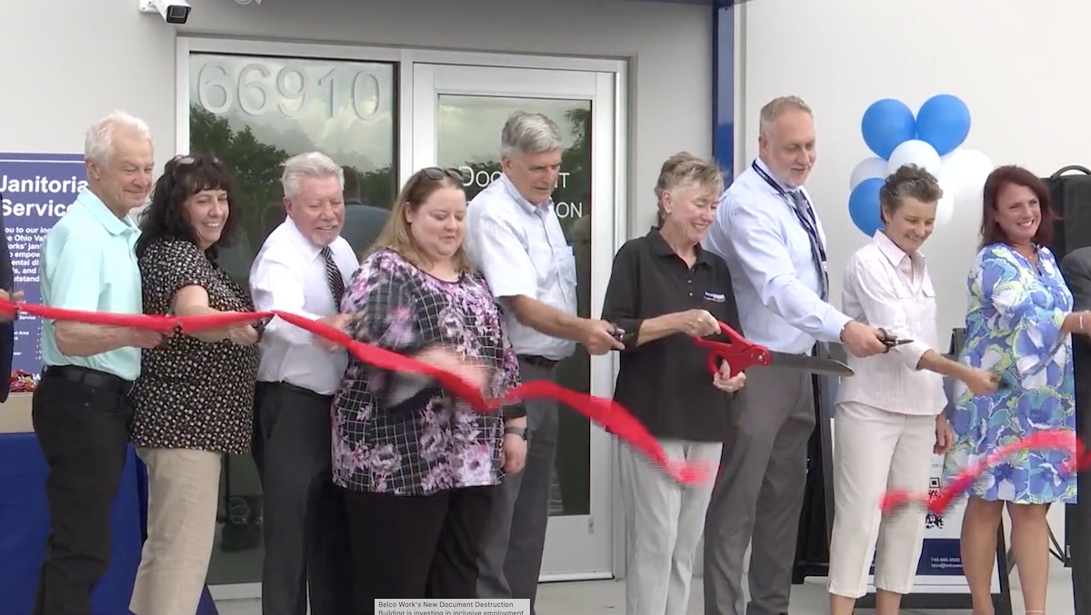 Ribbon cutting at Belco
